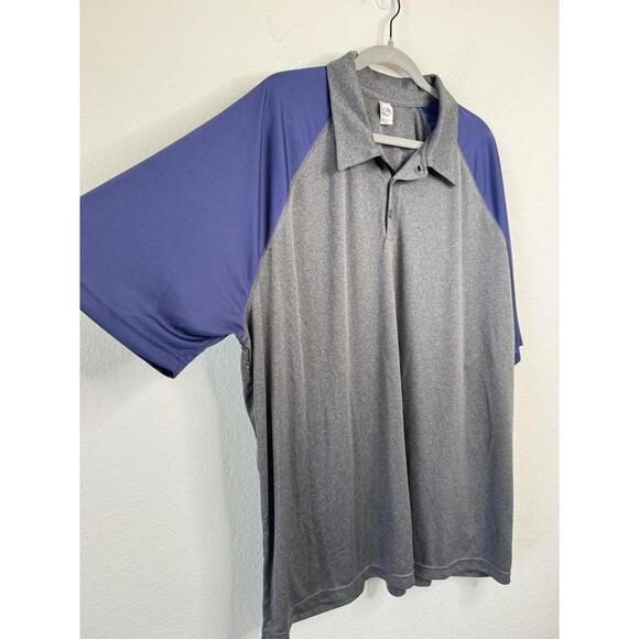 Alo yoga Men’s Colorblock Polo Shirt Short Sleeve Sz 3XL Performance Workout Gym - Picture 2 of 6